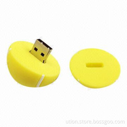 Ball-designed USB flash stick with 1 to 32GB memory capacity, free printing and packaging